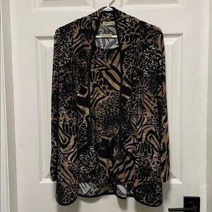 Brochure | Animal Print | Tank Top & Jacket Set | Lightweight | Textured |Size S